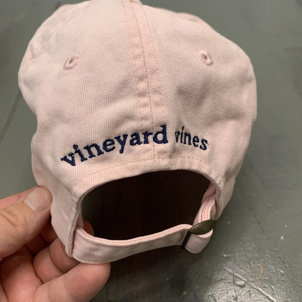 Vineyard Vines Texas Hat Pink Strapback Cap Adjustable Womens Ladies